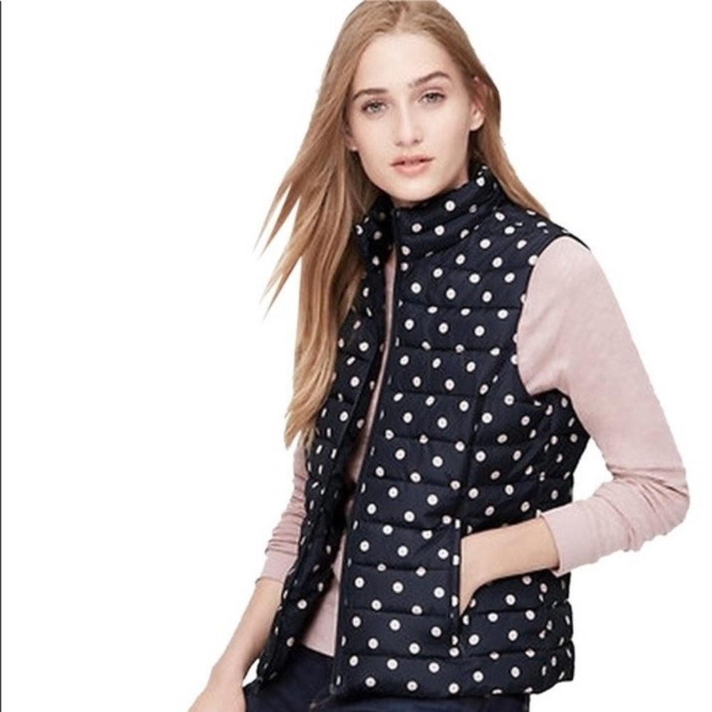 Loft puffer zip vest